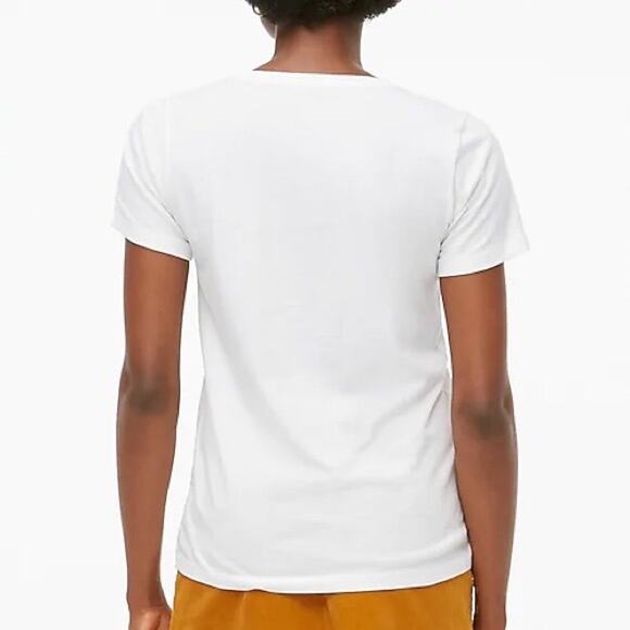 NWT J. Crew White "It's Fall Y'All" Everyday Crewneck Tee - Picture 7 of 12